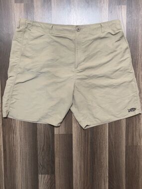AFTCO Mens Size 42 Khaki Tan Fishing Outdoor Shorts